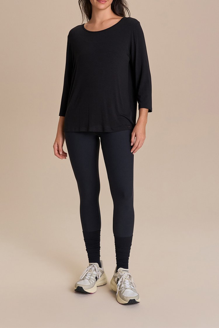 Camiseta ML Cross Back Visco - Preto