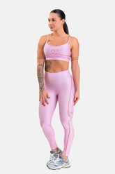 Conjunto Fitness Calça Legging e Top estampa exclusiva ROSA LOVERS