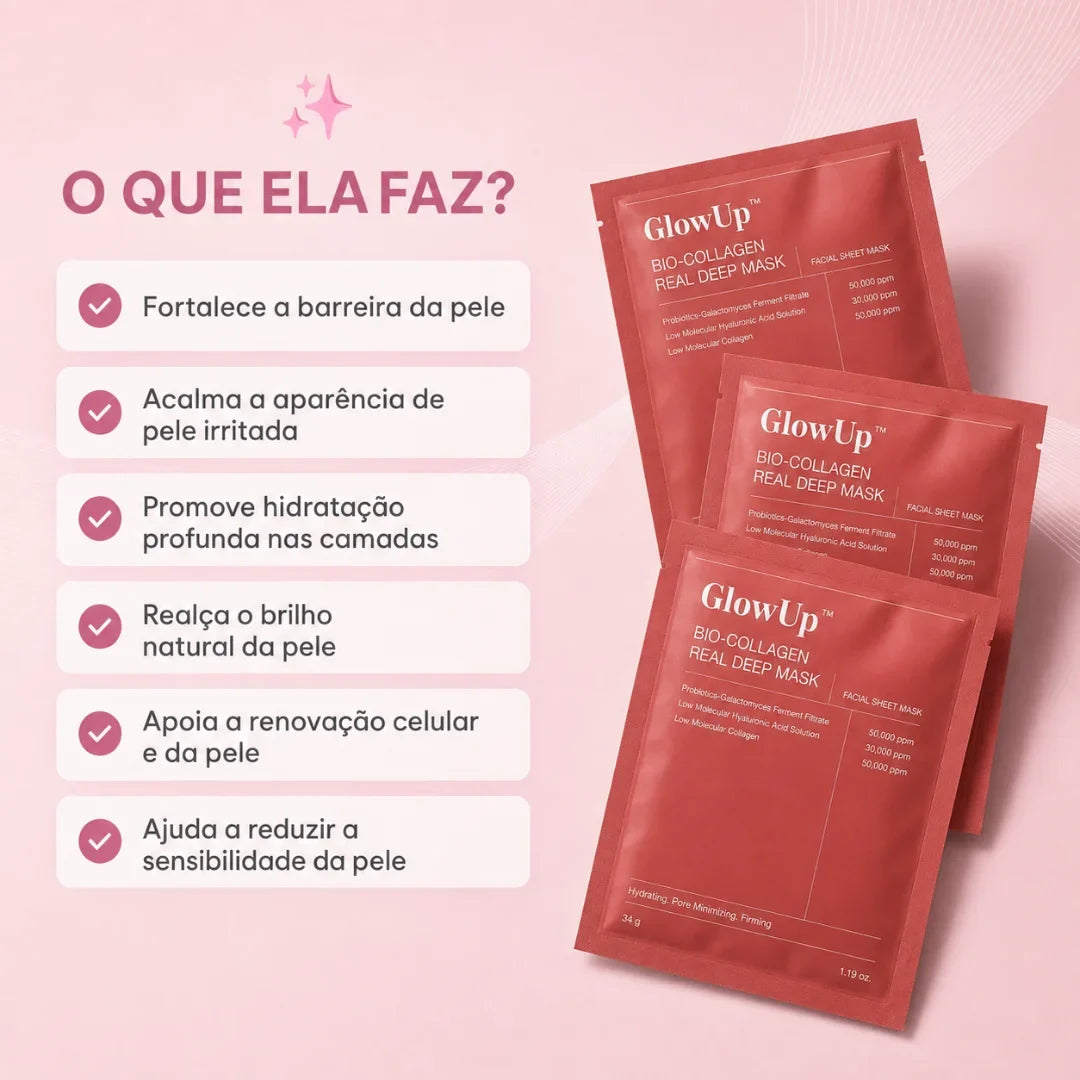 Máscara de Colágeno PDRN de Salmão - GlowUp™