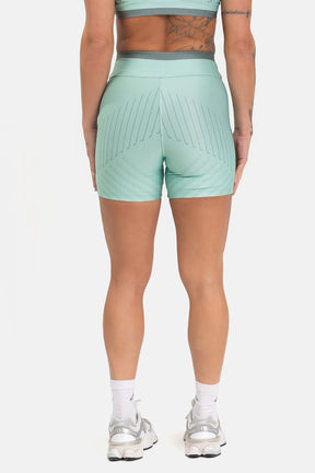 Conjunto Fitness Shorts e Top Nadador Estampa Exclusiva VERDE SAGE