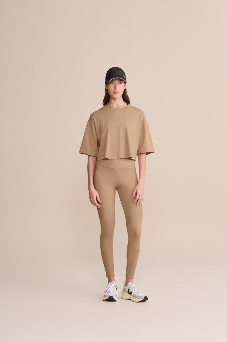 Camiseta Cropped Soft Pima - Dust