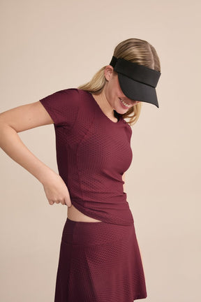 Camiseta Effect Texture Run Crimson - Power