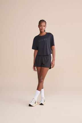 Camiseta Cropped LIVE! Comfort - Preto
