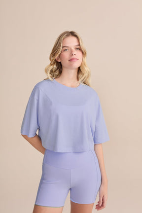 Camiseta Cropped Soft Pima - Air