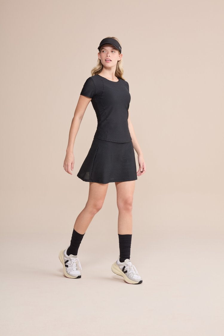 Camiseta Effect Texture Run Crimson - Preto