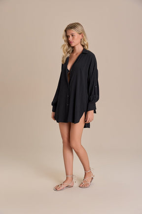 Chemise Tropical Visco Pick - Preto