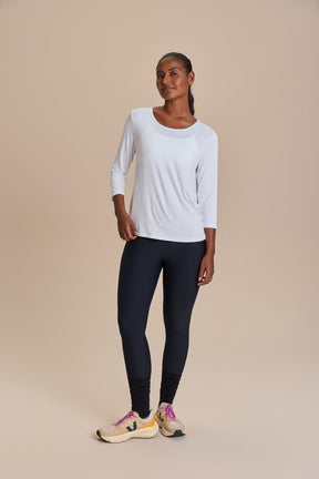 Camiseta ML Cross Back Visco - Branco