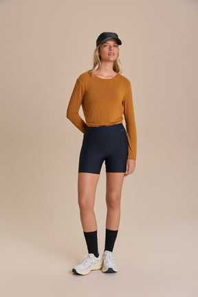 Blusa Cropped ML Visco Heart - Ray