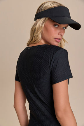 Camiseta Effect Texture Run Crimson - Preto