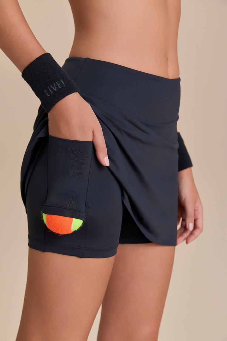 Saia Sport Sense Flowslate Green - Preto