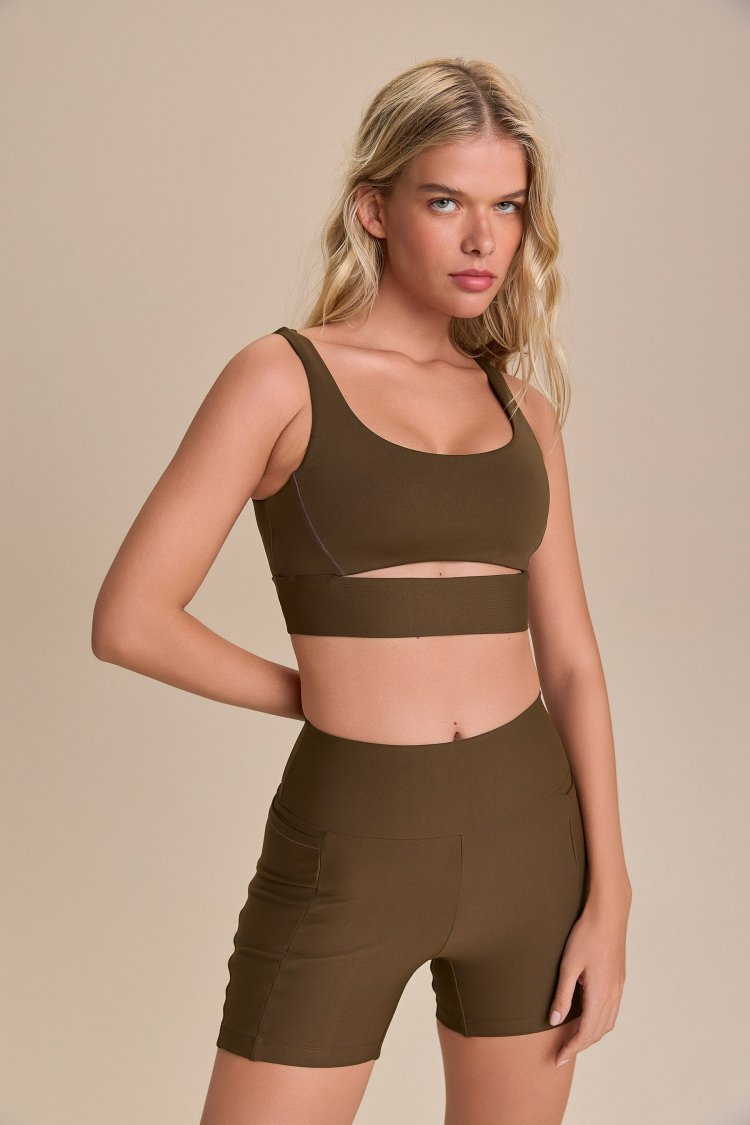 Top Cut Out Fit Green® - Nutmeg
