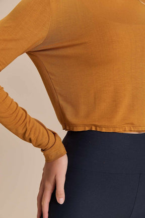 Blusa Cropped ML Visco Heart - Ray