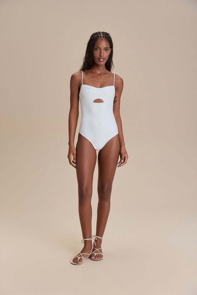 Maiô Cut Out Allure® Adaptiv - Branco