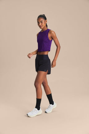 Regata Cropped Jacquard Tela LIVE! - Purple Glitch