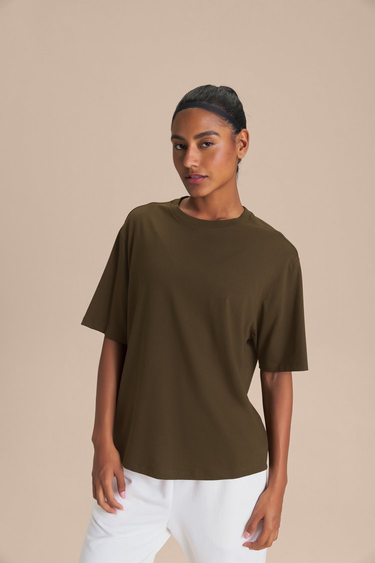 Camiseta Pima Slim - Green Kelp
