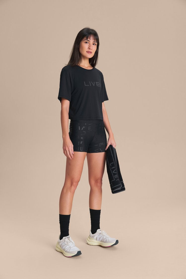 Camiseta Cropped LIVE! Comfort - Onyx