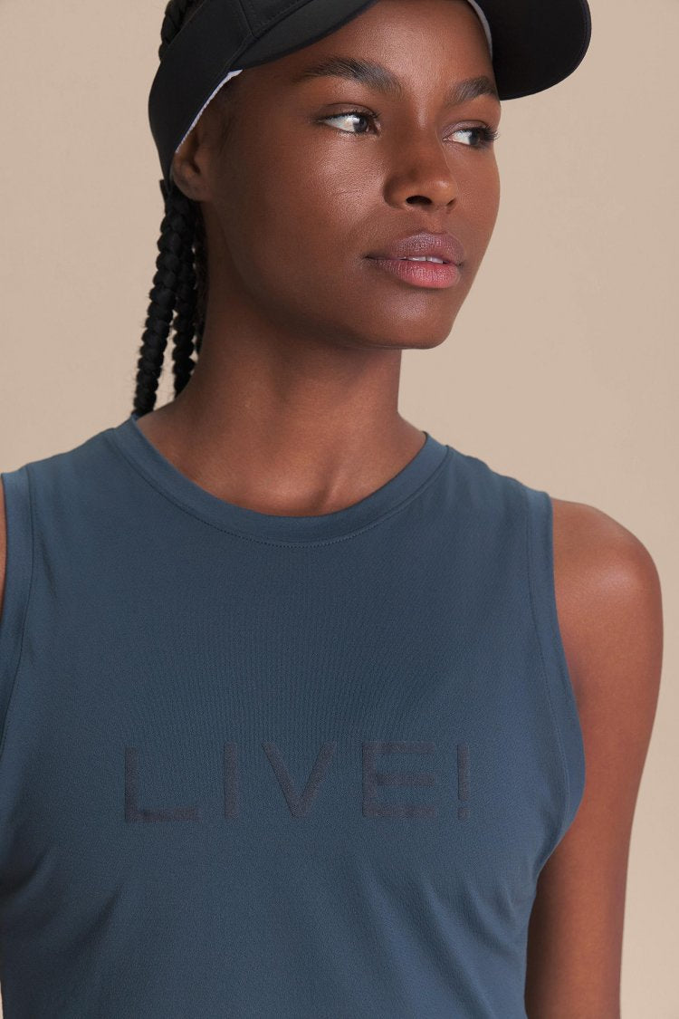 Regata Cropped LIVE! Comfort - Misteel Blue