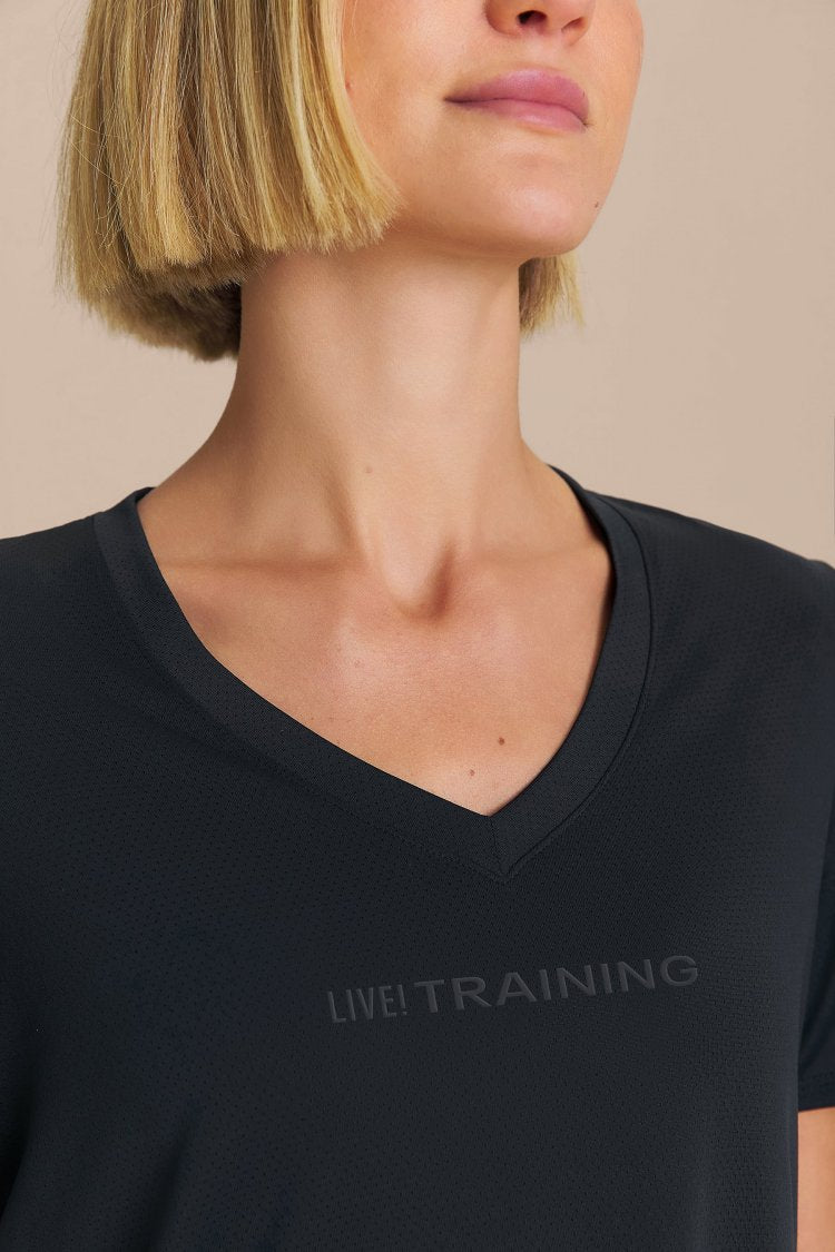 Camiseta V Training Action - Preto