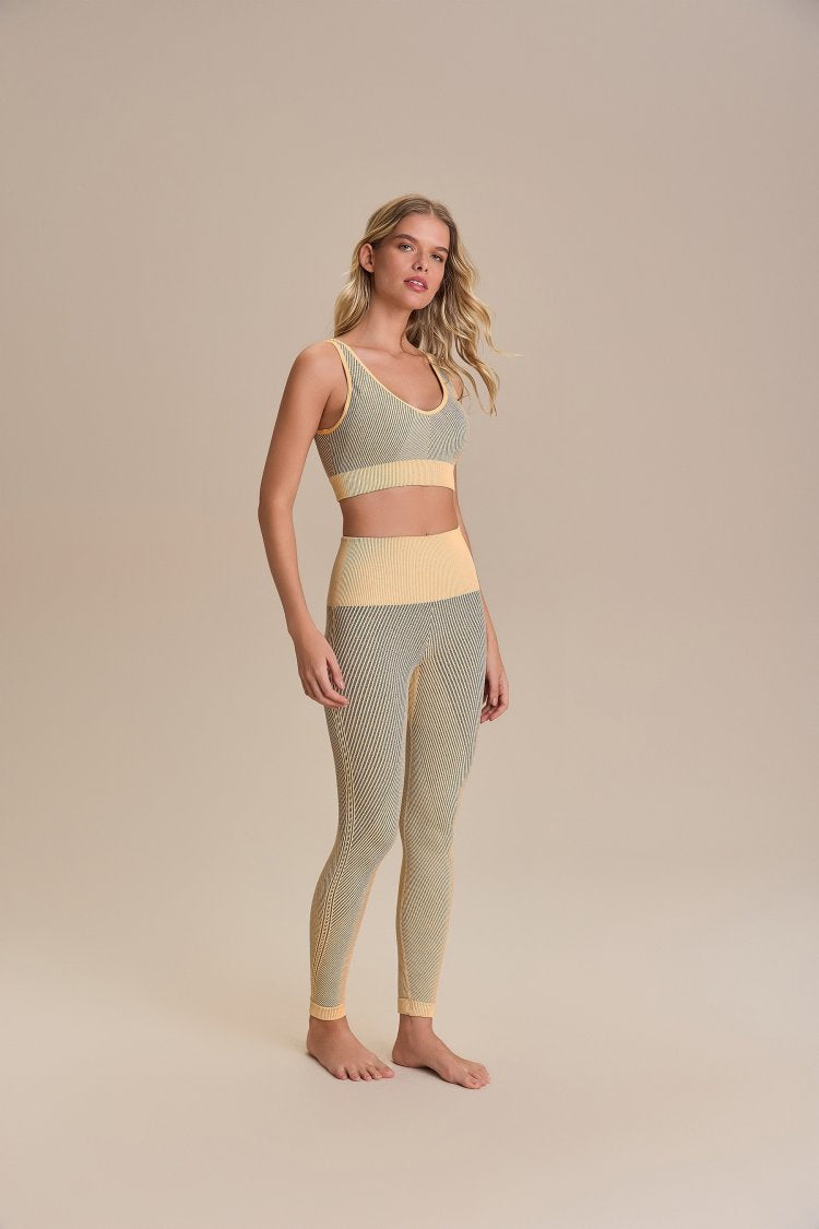 Calça Fusô Seamless Diagonal - Vanilla