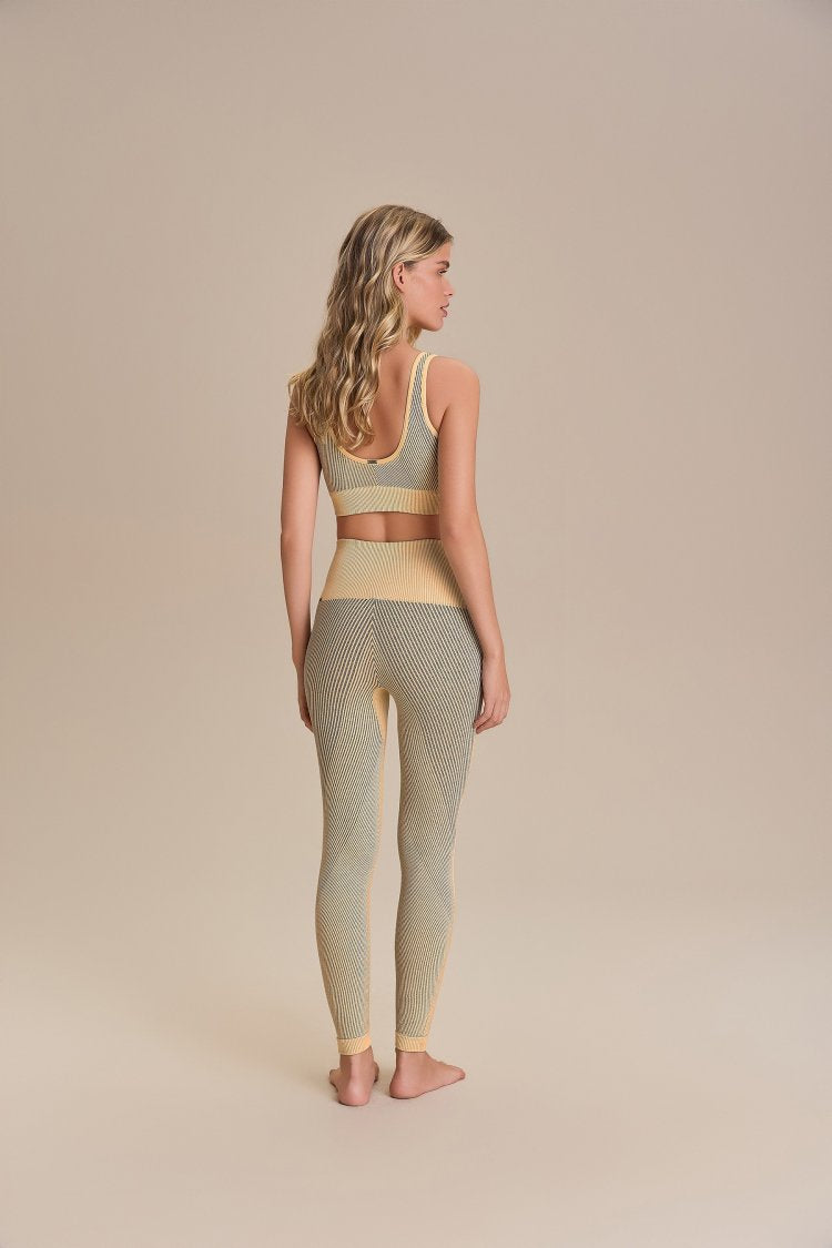 Calça Fusô Seamless Diagonal - Vanilla