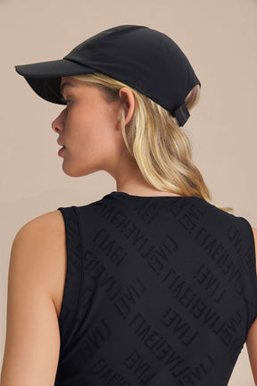 Regata Cropped Jacquard Tela LIVE! - Preto