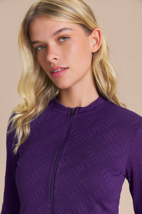 Jaqueta Jacquard Tela LIVE! - Purple Glitch