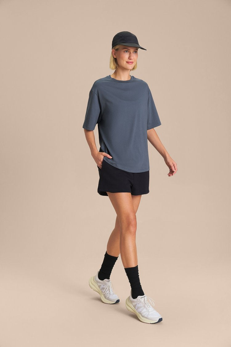 Camiseta Pima Slim - Misteel Blue