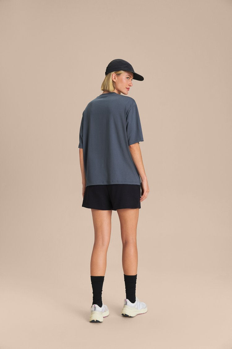 Camiseta Pima Slim - Misteel Blue