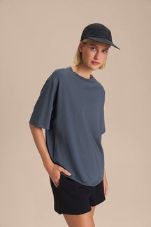 Camiseta Pima Slim - Misteel Blue