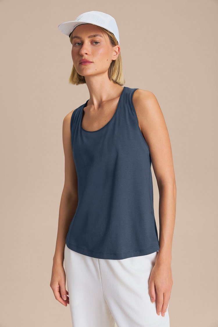 Regata Pima Slim - Misteel Blue