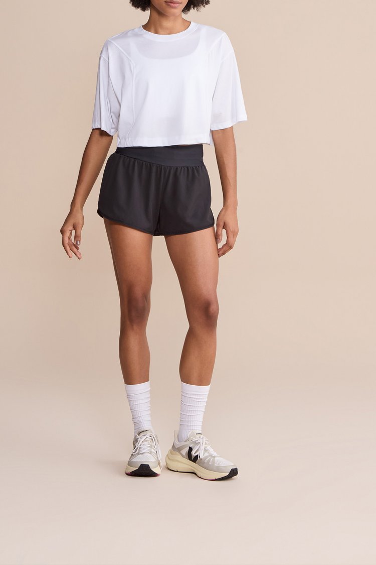 Camiseta Cropped Soft Pima - Branco