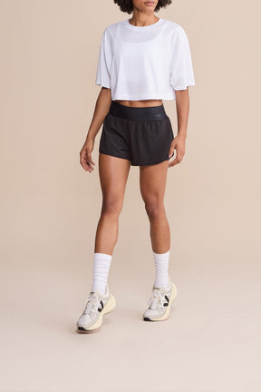 Camiseta Cropped Soft Pima - Branco
