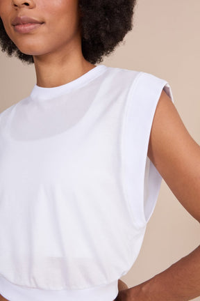 Regata Cropped Soft Pima - Branco