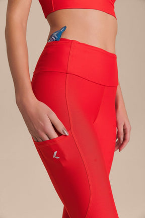 Legging Six Pockets Speed - Red Lume