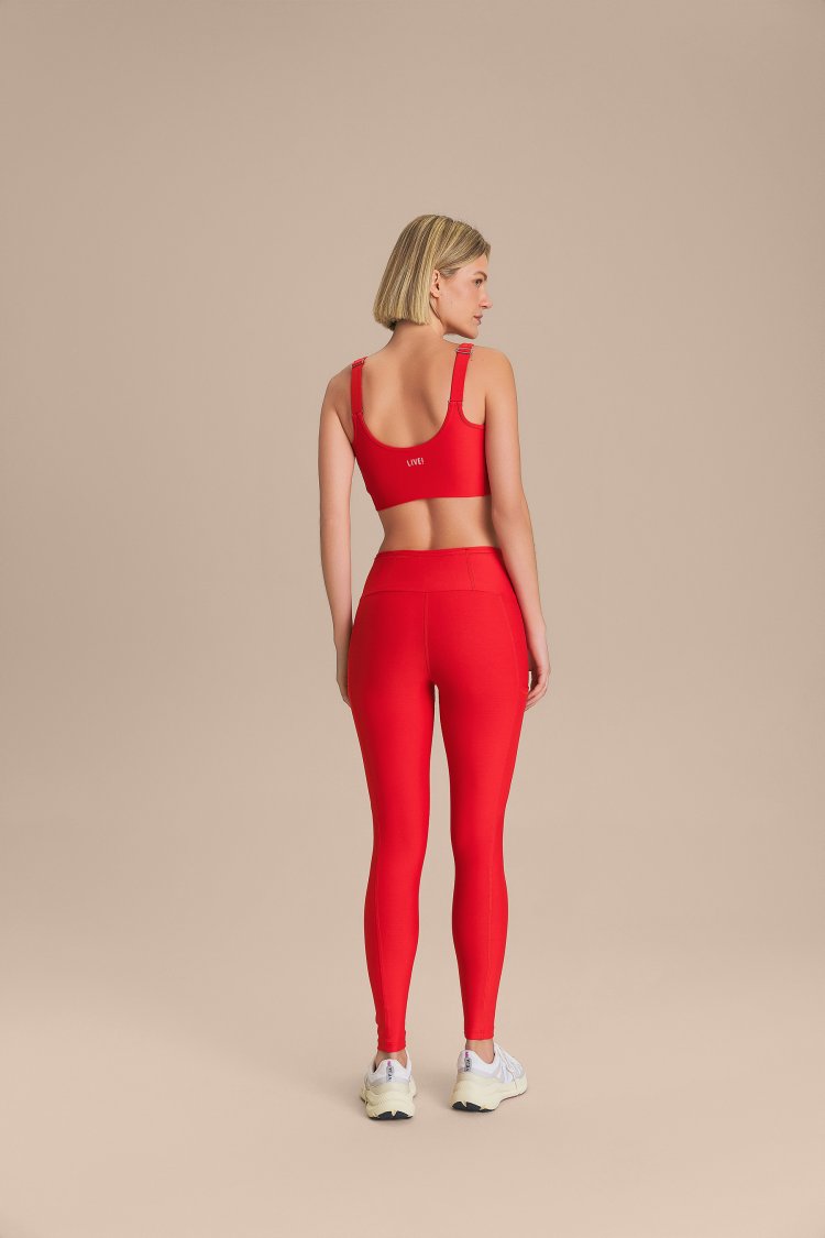 Legging Six Pockets Speed - Red Lume