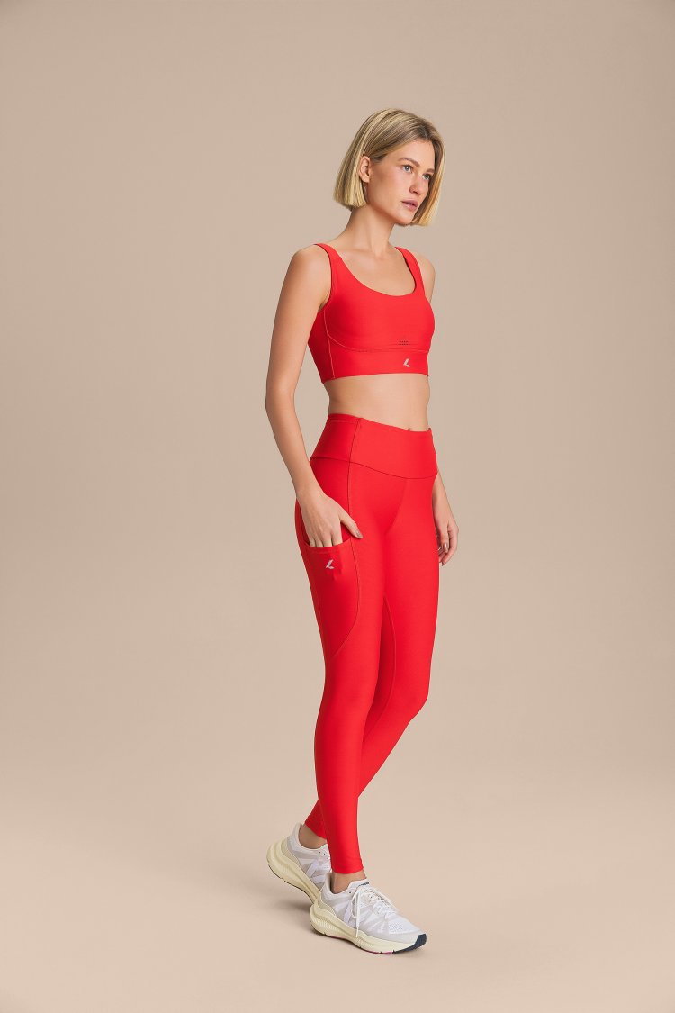 Legging Six Pockets Speed - Red Lume