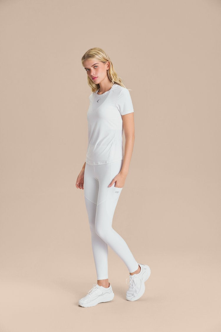 Legging Six Pockets Speed - Branco