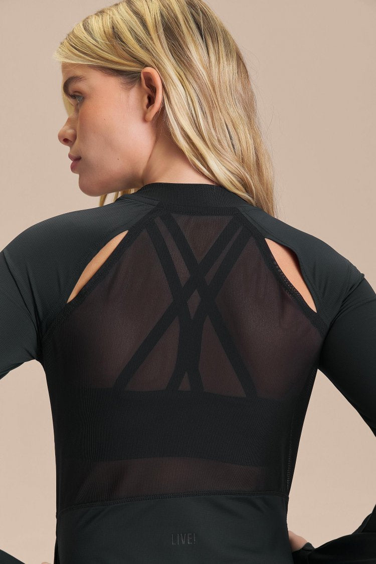Jaqueta Mesh Harmony - Preto