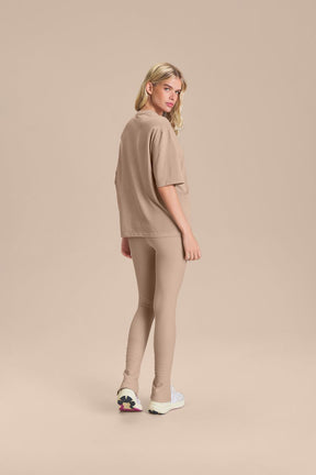 Camiseta Pima Slim - Clay Beige