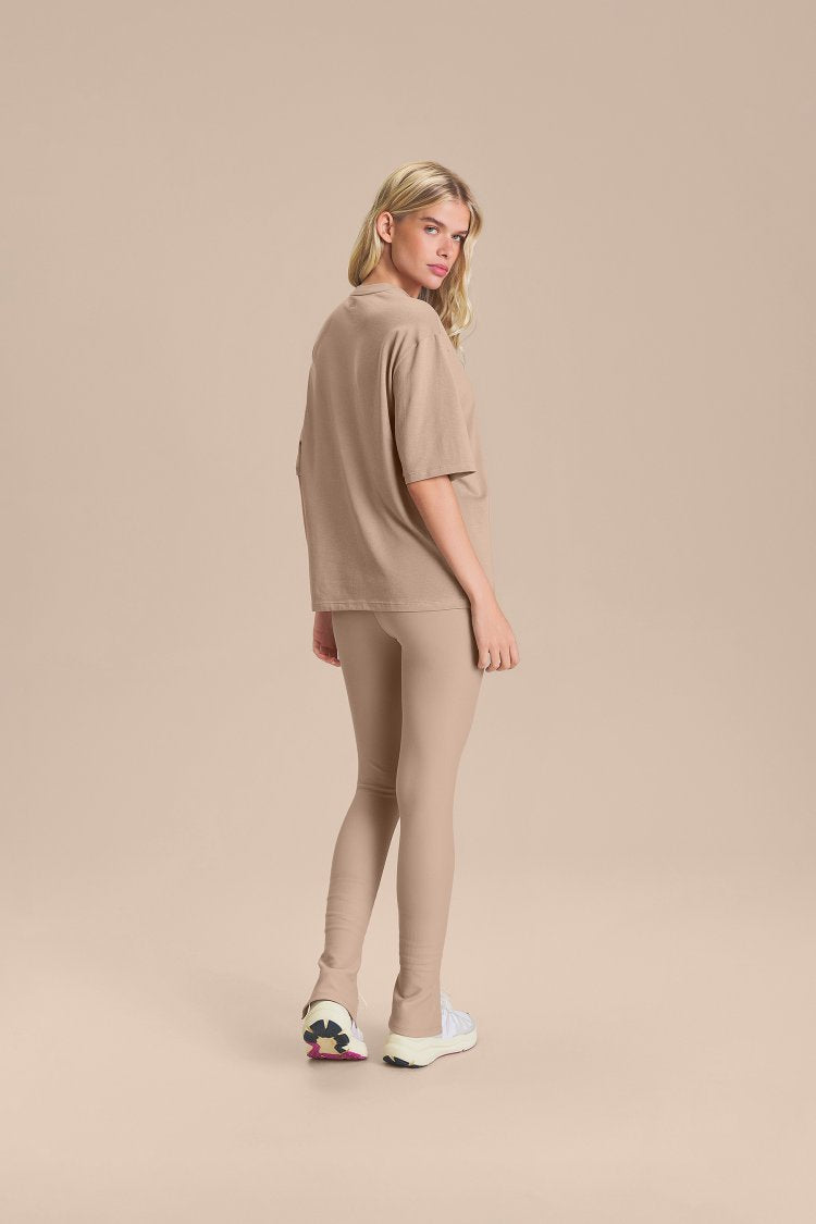 Camiseta Pima Slim - Clay Beige