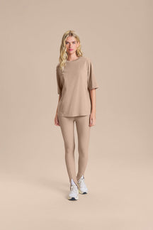 Camiseta Pima Slim - Clay Beige