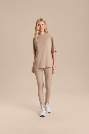Camiseta Pima Slim - Clay Beige