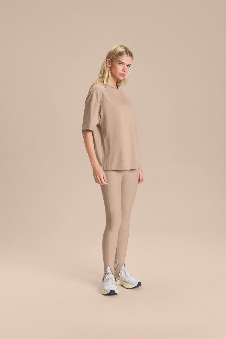 Camiseta Pima Slim - Clay Beige