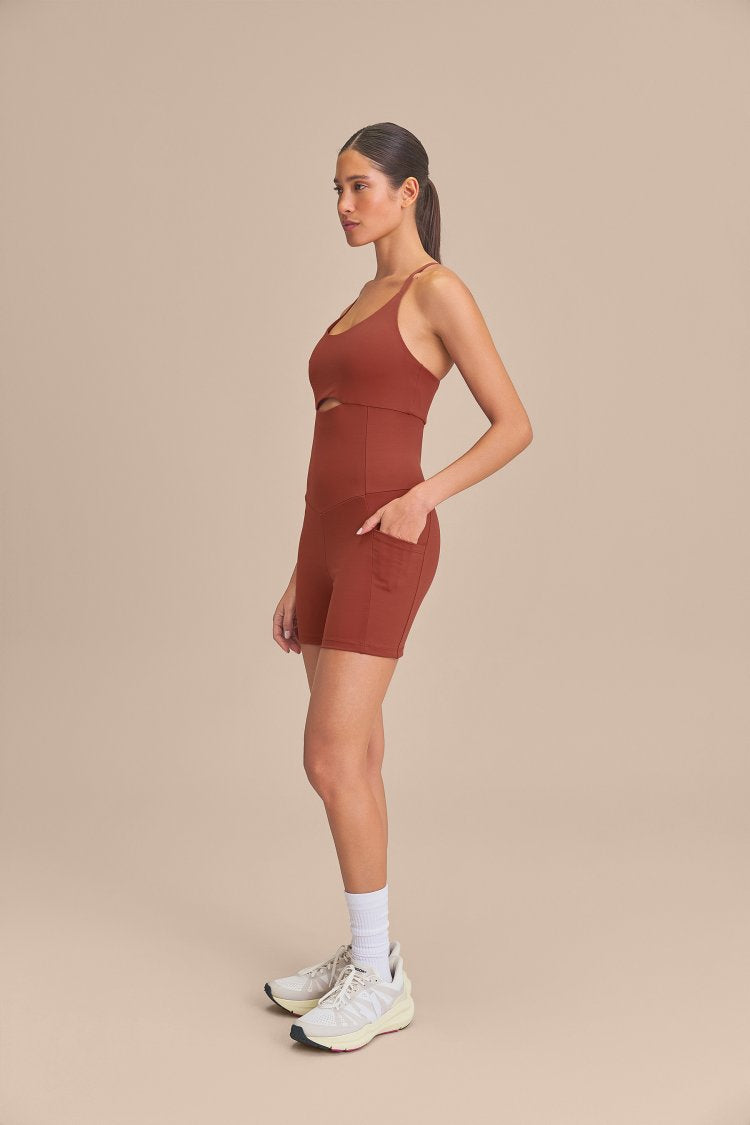 Macaquinho Shorts Emana® Plus - Brandy v1