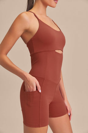 Macaquinho Shorts Emana® Plus - Brandy v1