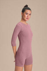 Macaquinho Shorts Seamless Knit® - Amethyst