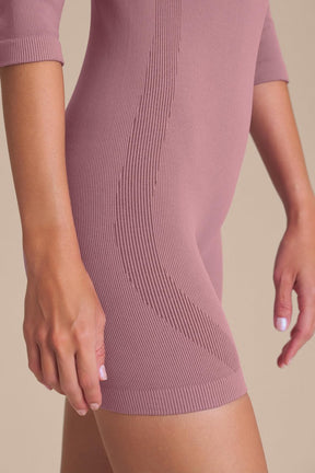 Macaquinho Shorts Seamless Knit® - Amethyst