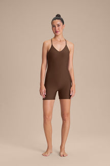 Macaquinho Shorts Ease Softness - Sepia brown