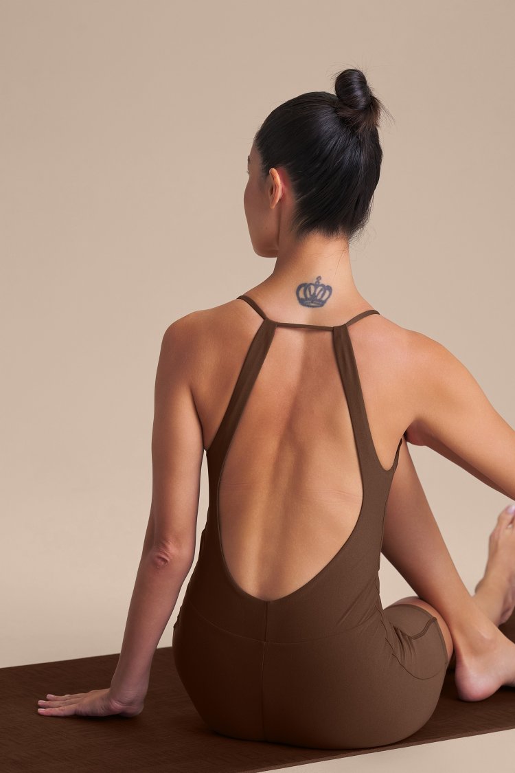 Macaquinho Shorts Ease Softness - Sepia brown