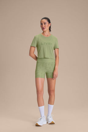 Camiseta Cropped LIVE! Comfort - Herbal Green